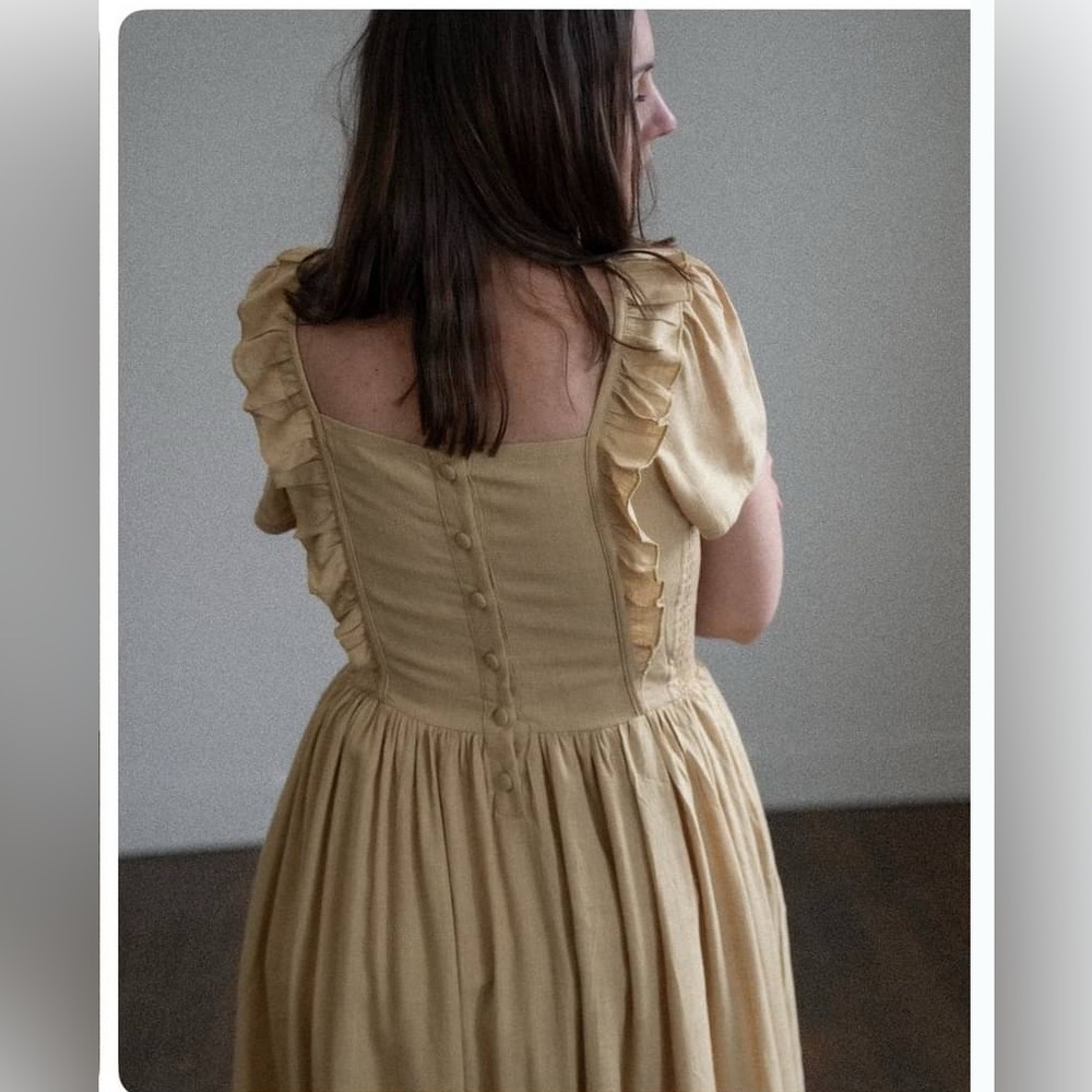 SOLD Camellia ruffle dress